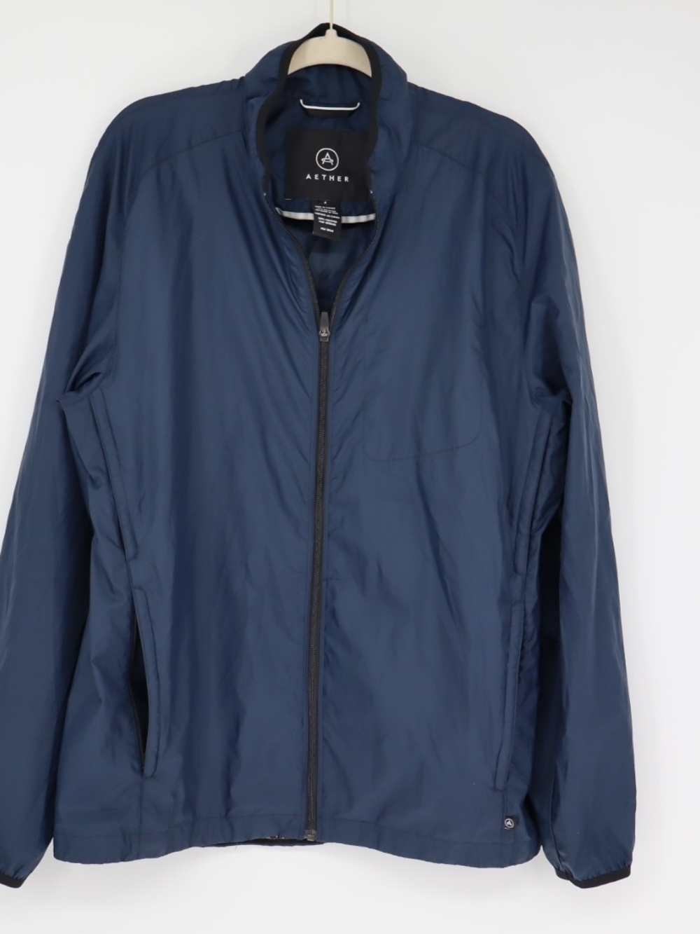 AETHER Women Small Navy Lightweight Full Zip Aether Navy Lightweight Zip Jacket
